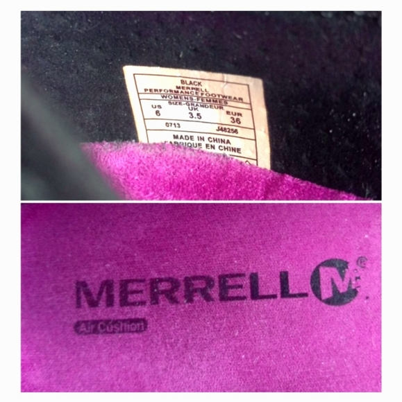 Merrell Women US 6 Black Leather Mary Jane’s - Picture 6 of 8